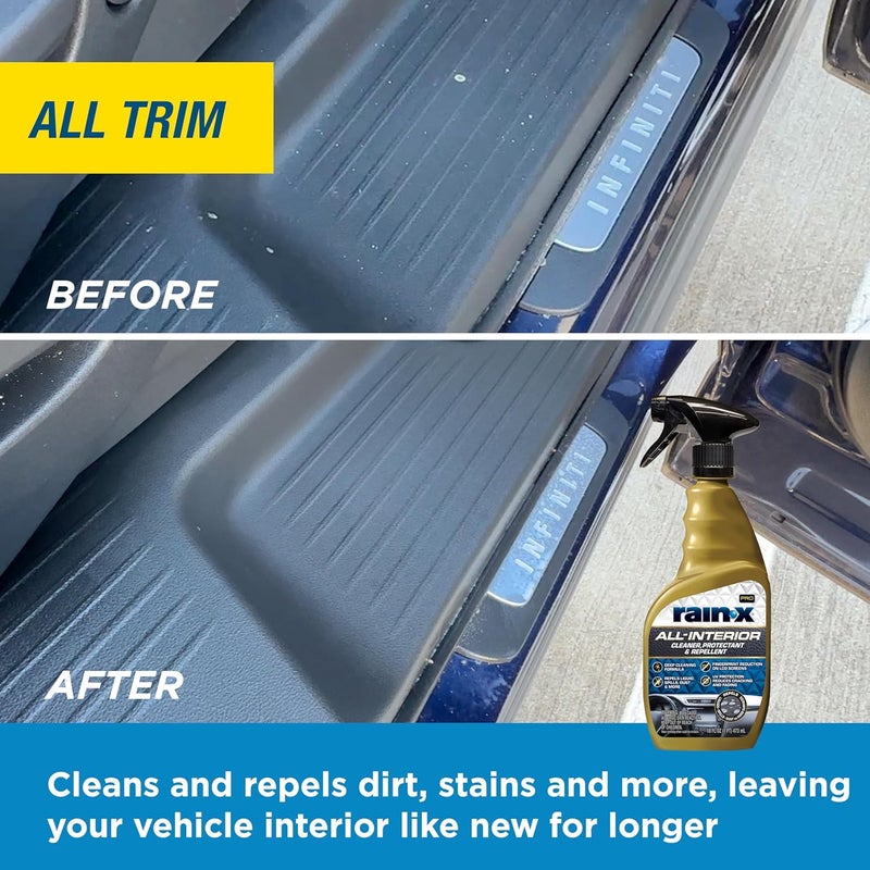 Rainx 620232SRP All-Interior Cleaner Protectant & Repellent for Car Interiors, Cleans + Repels Liquid Spills & Dust without Residue, Cherry Scent 16 Fl Oz. - Image 4